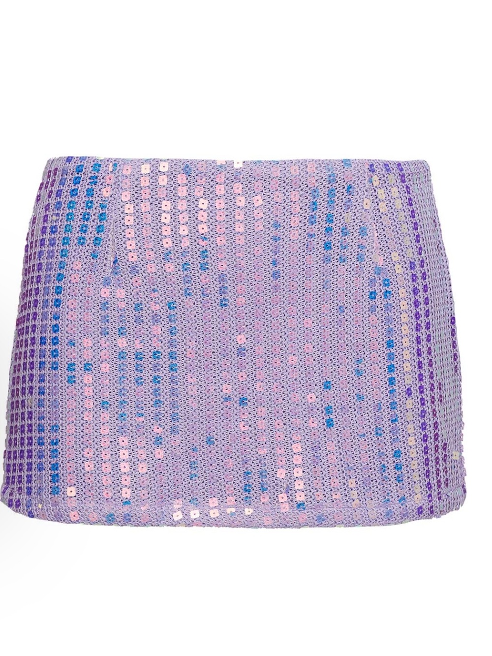 Princess Polly Iridescent Lavender Sequin Mini Skirt